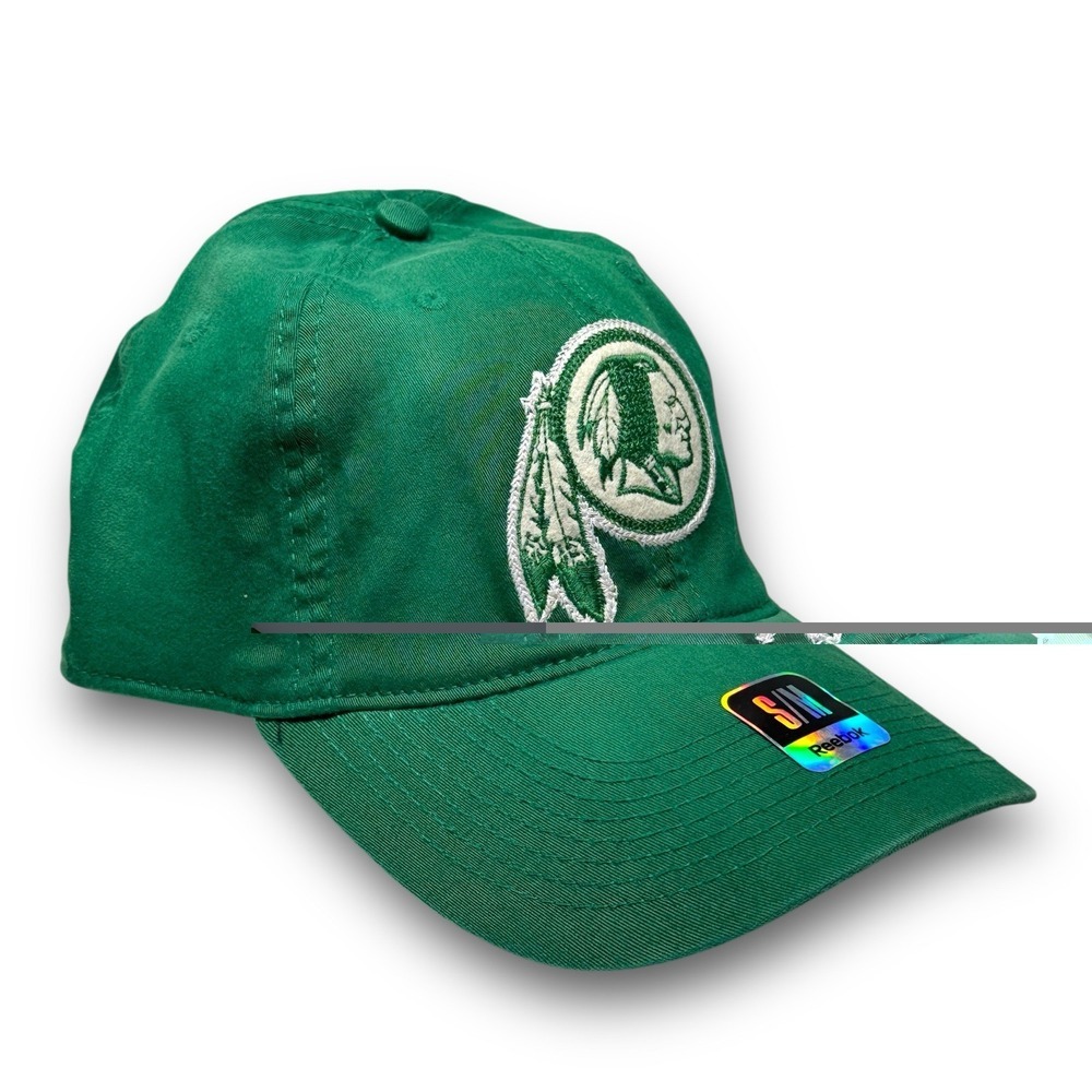 Reebok Washington Redskins‎ NFL Green Flex Hat S/M NWT Kelly Slouch St. Patty - Picture 2 of 9